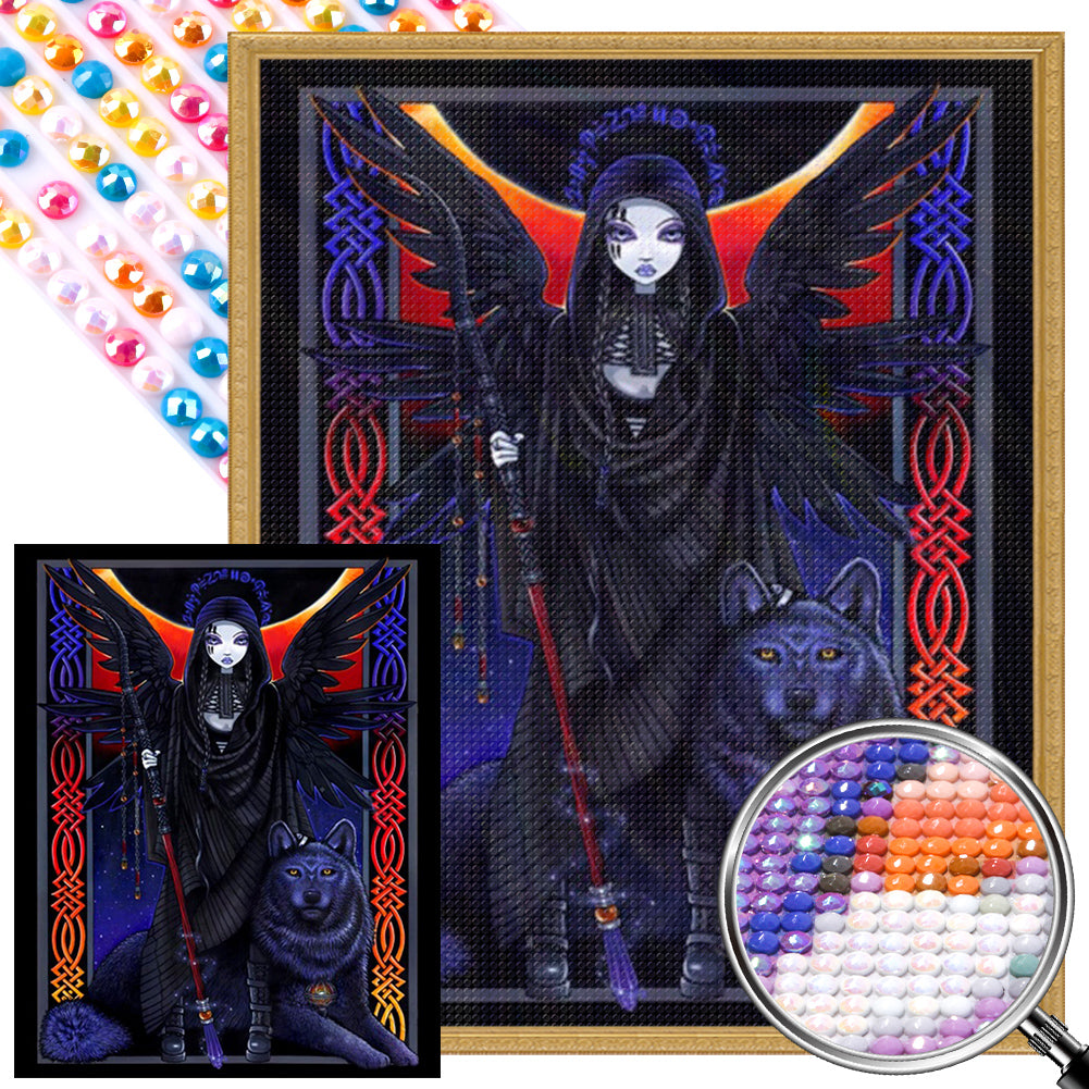 AB Diamond Painting - Full Round - Dark Girl (40*50CM)
