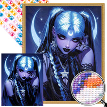 Load image into Gallery viewer, AB Diamond Painting - Full Round - Dark Girl (40*50CM)
