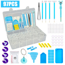 Load image into Gallery viewer, 97/112Pcs Diamond Painting Tool Kit 5D Diamond Painting Drill Pen for Art Crafts
