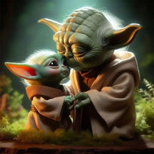 Load image into Gallery viewer, Diamond Painting - Full Round - Yoda and baby (40*40CM)
