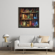 Load image into Gallery viewer, Diamond Painting - Full Round - Books on magic bookshelf (50*50CM)
