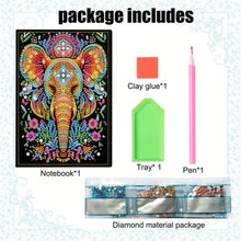 Load image into Gallery viewer, 5D Diamond Painting Notebook DIY Diamond Art Dairy Book Kits (Elephant)
