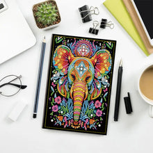 Load image into Gallery viewer, 5D Diamond Painting Notebook DIY Diamond Art Dairy Book Kits (Elephant)
