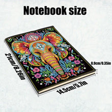 Load image into Gallery viewer, 5D Diamond Painting Notebook DIY Diamond Art Dairy Book Kits (Elephant)
