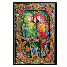 Load image into Gallery viewer, 5D Diamond Painting Notebook DIY Diamond Art Dairy Book Kits for Adults(Parrot)
