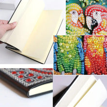 Load image into Gallery viewer, 5D Diamond Painting Notebook DIY Diamond Art Dairy Book Kits for Adults(Parrot)
