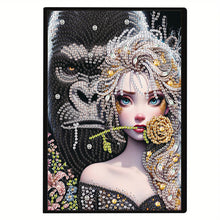 Load image into Gallery viewer, 5D Diamond Painting Notebook DIY Diamond Art Dairy Book (Chimpanzee And Elsa)
