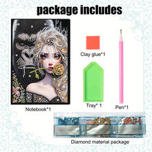 Load image into Gallery viewer, 5D Diamond Painting Notebook DIY Diamond Art Dairy Book (Chimpanzee And Elsa)
