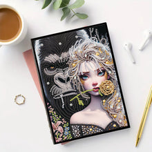 Load image into Gallery viewer, 5D Diamond Painting Notebook DIY Diamond Art Dairy Book (Chimpanzee And Elsa)
