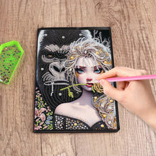 Load image into Gallery viewer, 5D Diamond Painting Notebook DIY Diamond Art Dairy Book (Chimpanzee And Elsa)
