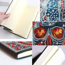 Load image into Gallery viewer, 5D Diamond Painting Notebook DIY Diamond Art Dairy Book Kits (Fire Skull)
