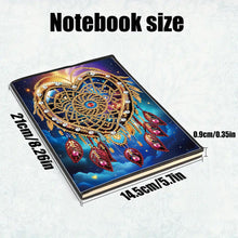 Load image into Gallery viewer, 5D Diamond Painting Notebook DIY Diamond Art Dairy Book Kit (Love Dream Catcher)
