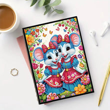 Load image into Gallery viewer, 5D Diamond Painting Notebook DIY Diamond Art Dairy Book Kits (Two Mice)
