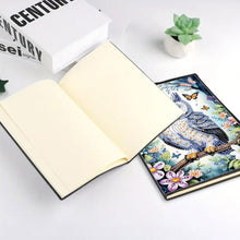 Load image into Gallery viewer, 5D Diamond Painting Notebook DIY Diamond Art Dairy Book Kits (Butterfly Owl)
