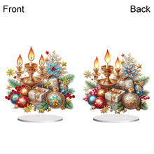 Load image into Gallery viewer, Acrylic Special Shaped Christmas Candle Gift Diamond Painting Desktop Decor
