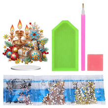 Load image into Gallery viewer, Acrylic Special Shaped Christmas Candle Gift Diamond Painting Desktop Decor
