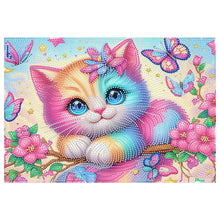 Load image into Gallery viewer, Kitten Diamond Painting Placemats Heat Resistant Table Mat for Beginners
