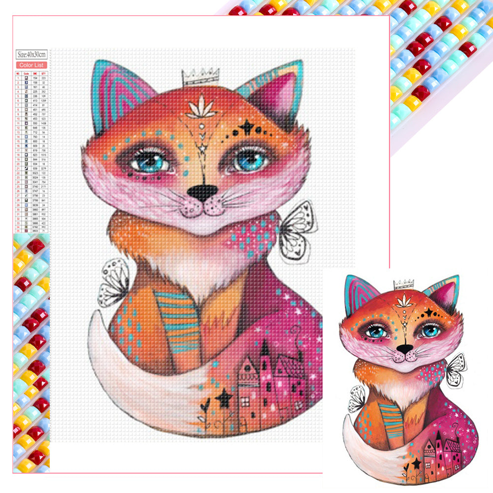 Diamond Painting - Full Square - Fox (30*40CM)