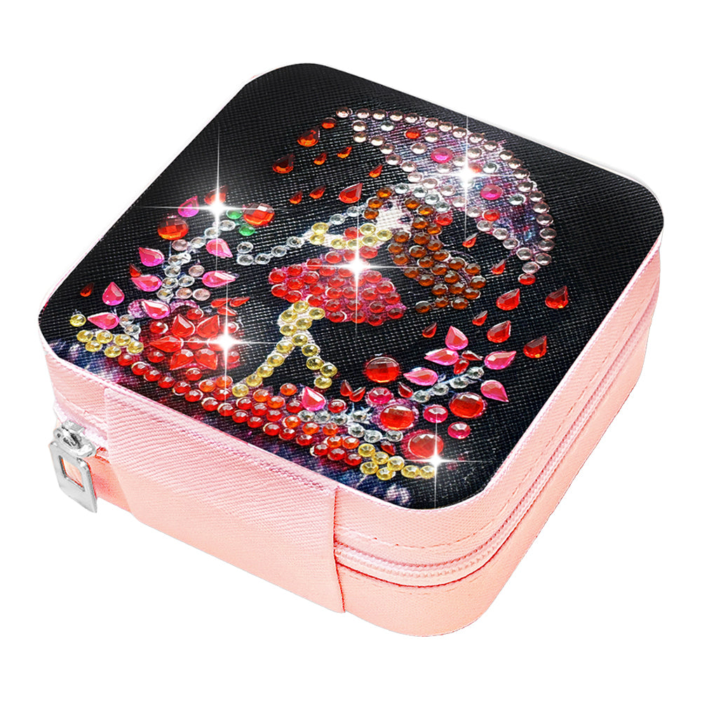 PU Special Shaped Fairy Diamond Painting DIY Jewellery Box for Rings Bracelets