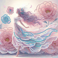 Load image into Gallery viewer, Diamond Painting - Partial Crystal - Crystal Princess pink (30*30CM)
