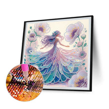 Load image into Gallery viewer, Diamond Painting - Partial Crystal - Crystal Princess purple (30*30CM)
