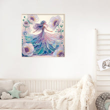 Load image into Gallery viewer, Diamond Painting - Partial Crystal - Crystal Princess purple (30*30CM)
