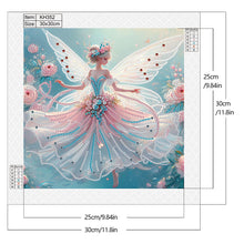 Load image into Gallery viewer, Diamond Painting - Partial Crystal - Crystal Princess rose flower essence Spirit (30*30CM)
