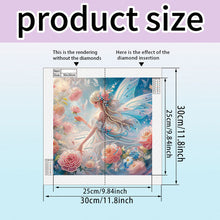 Load image into Gallery viewer, Diamond Painting - Partial Crystal - Dream Crystal Princess Flower and Elf Girl (30*30CM)
