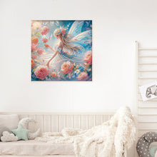 Load image into Gallery viewer, Diamond Painting - Partial Crystal - Dream Crystal Princess Flower and Elf Girl (30*30CM)
