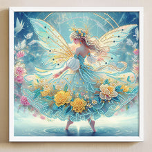 Load image into Gallery viewer, Diamond Painting - Partial Crystal - Dream Crystal Princess Yellow Flower Spirit Array (30*30CM)
