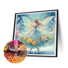 Load image into Gallery viewer, Diamond Painting - Partial Crystal - Dream Crystal Princess Yellow Flower Spirit Array (30*30CM)
