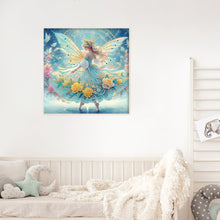 Load image into Gallery viewer, Diamond Painting - Partial Crystal - Dream Crystal Princess Yellow Flower Spirit Array (30*30CM)
