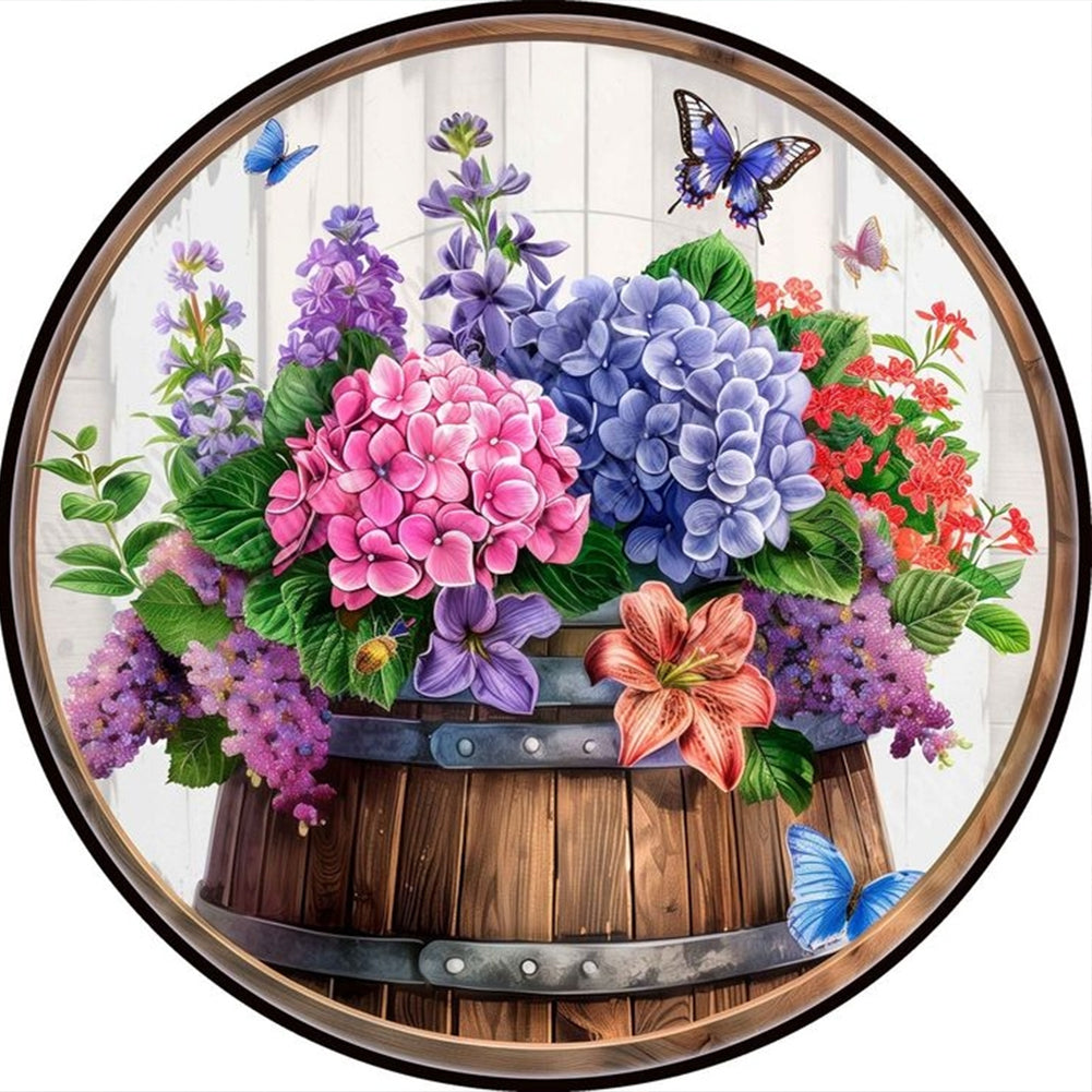 Diamond Painting - Full Round - Hydrangea Bouquet (40*40CM)