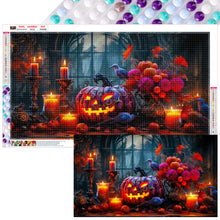 Load image into Gallery viewer, Diamond Painting - Full Round - Halloween Pumpkin Lantern (70*40CM)
