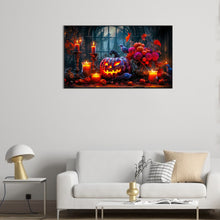 Load image into Gallery viewer, Diamond Painting - Full Round - Halloween Pumpkin Lantern (70*40CM)
