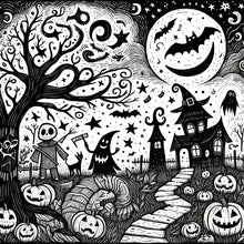 Load image into Gallery viewer, Diamond Painting - Full Round - Halloween (40*40CM)

