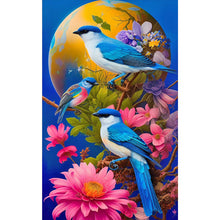 Load image into Gallery viewer, Diamond Painting - Full Round - Blue bird (40*65CM)
