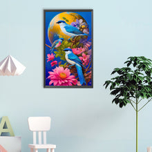 Load image into Gallery viewer, Diamond Painting - Full Round - Blue bird (40*65CM)
