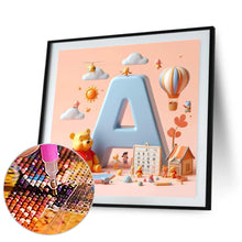 Load image into Gallery viewer, Diamond Painting - Full Round - Winnie the Pooh&#39;s 26 Letters A (30*30CM)
