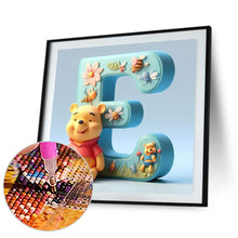 Load image into Gallery viewer, Diamond Painting - Full Round - Winnie the Pooh&#39;s 26 Letters E (30*30CM)
