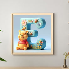 Load image into Gallery viewer, Diamond Painting - Full Round - Winnie the Pooh&#39;s 26 Letters E (30*30CM)
