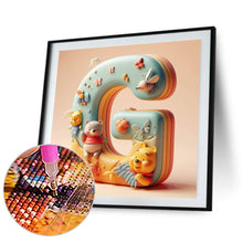 Load image into Gallery viewer, Diamond Painting - Full Round - Winnie the Pooh&#39;s 26 Letters G (30*30CM)
