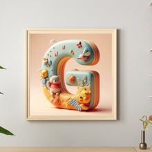 Load image into Gallery viewer, Diamond Painting - Full Round - Winnie the Pooh&#39;s 26 Letters G (30*30CM)
