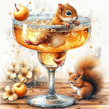 Load image into Gallery viewer, Diamond Painting - Full Round - Squirrel in glass (30*30CM)
