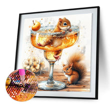 Load image into Gallery viewer, Diamond Painting - Full Round - Squirrel in glass (30*30CM)
