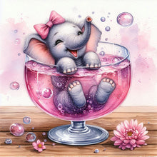 Load image into Gallery viewer, Diamond Painting - Full Round - Elephant in glass (30*30CM)
