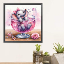 Load image into Gallery viewer, Diamond Painting - Full Round - Elephant in glass (30*30CM)
