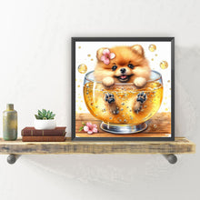 Load image into Gallery viewer, Diamond Painting - Full Round - Pomeranian in glass (30*30CM)
