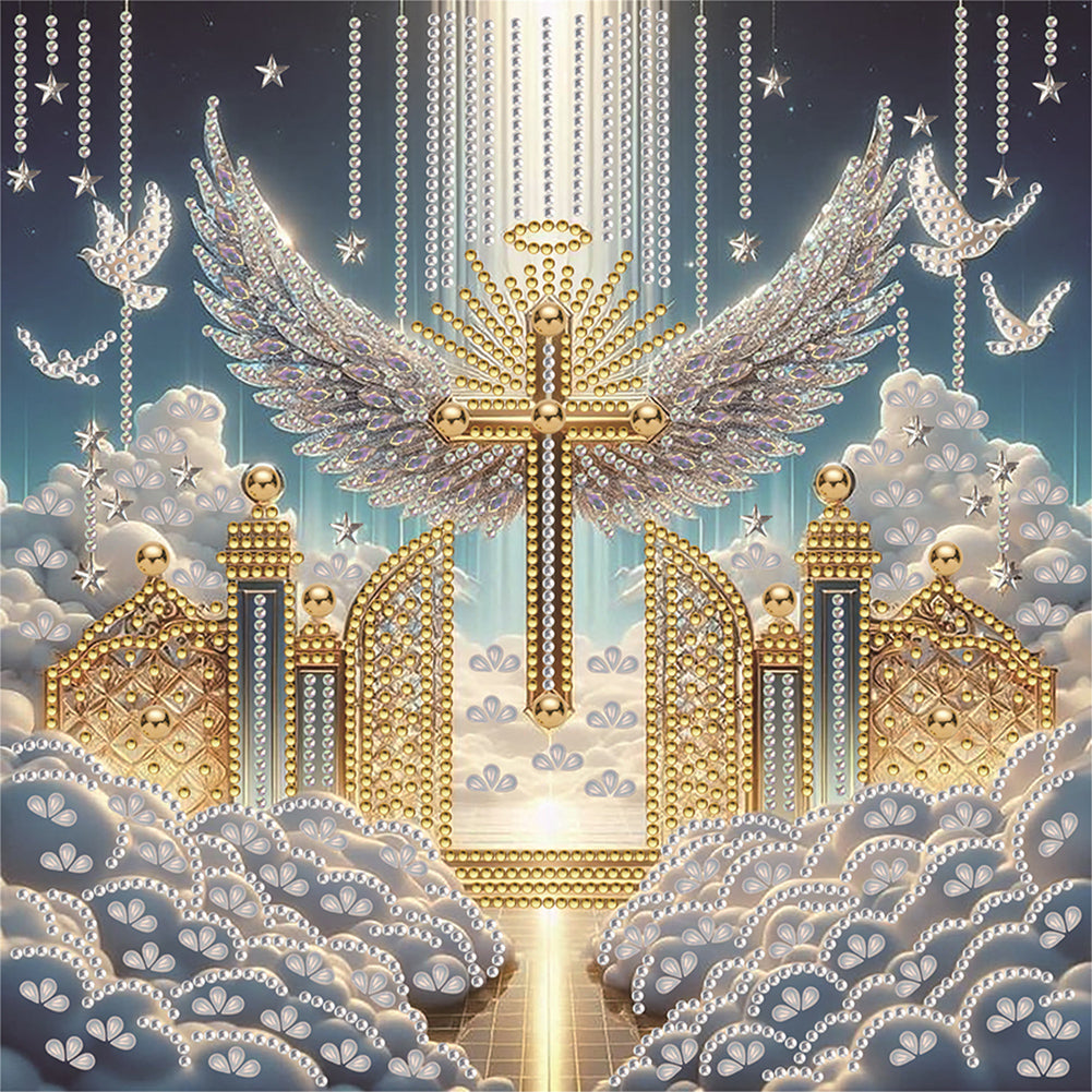 Diamond Painting - Partial Special Shaped - Cross (30*30CM)