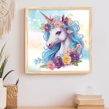 Load image into Gallery viewer, Diamond Painting - Partial Special Shaped - Unicorn (30*30CM)
